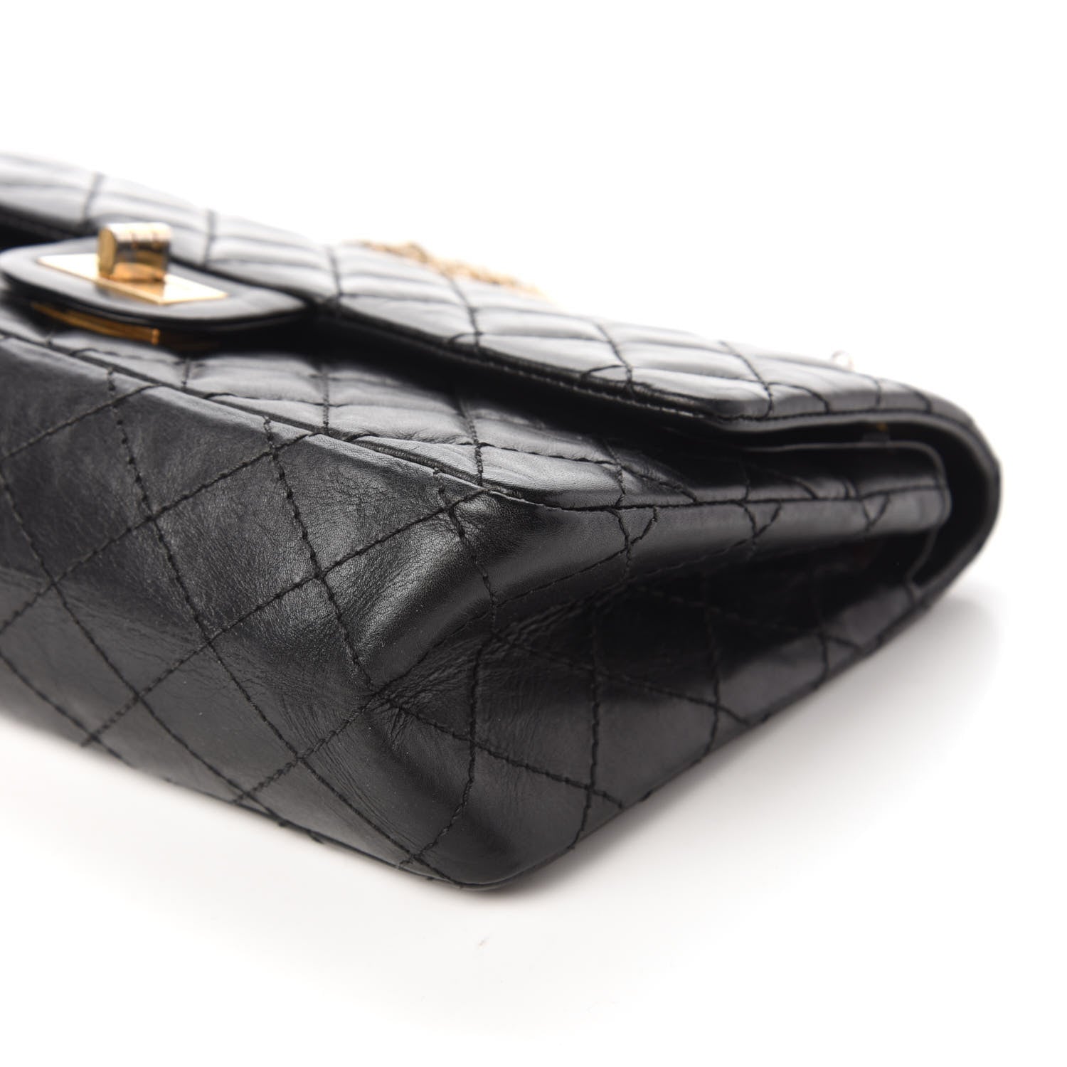 Chanel Aged Calfskin Quilted 2.55 Reissue 225 Flap Black 8 of 11