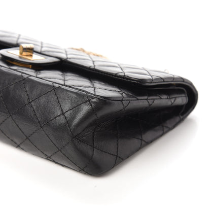 Chanel Aged Calfskin Quilted 2.55 Reissue 225 Flap Black 8 of 11