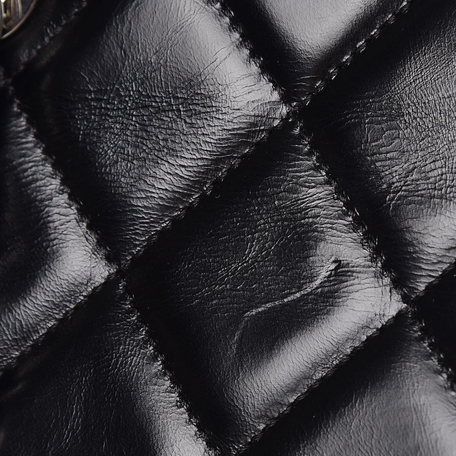 Chanel Glazed Calfskin Quilted Small CC Delivery Tote Black 17 of 17