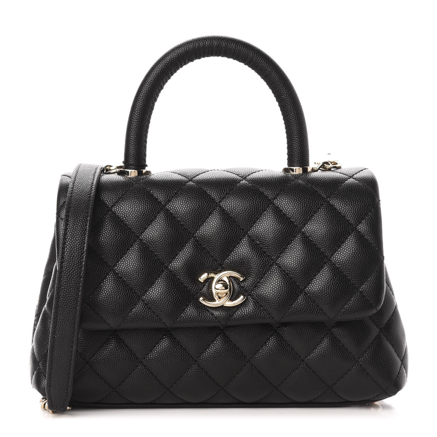 Chanel Caviar Quilted Mini Coco Handle Flap Black 1 of 11