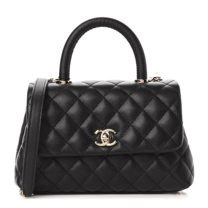 Chanel Caviar Quilted Mini Coco Handle Flap Black 1 of 11