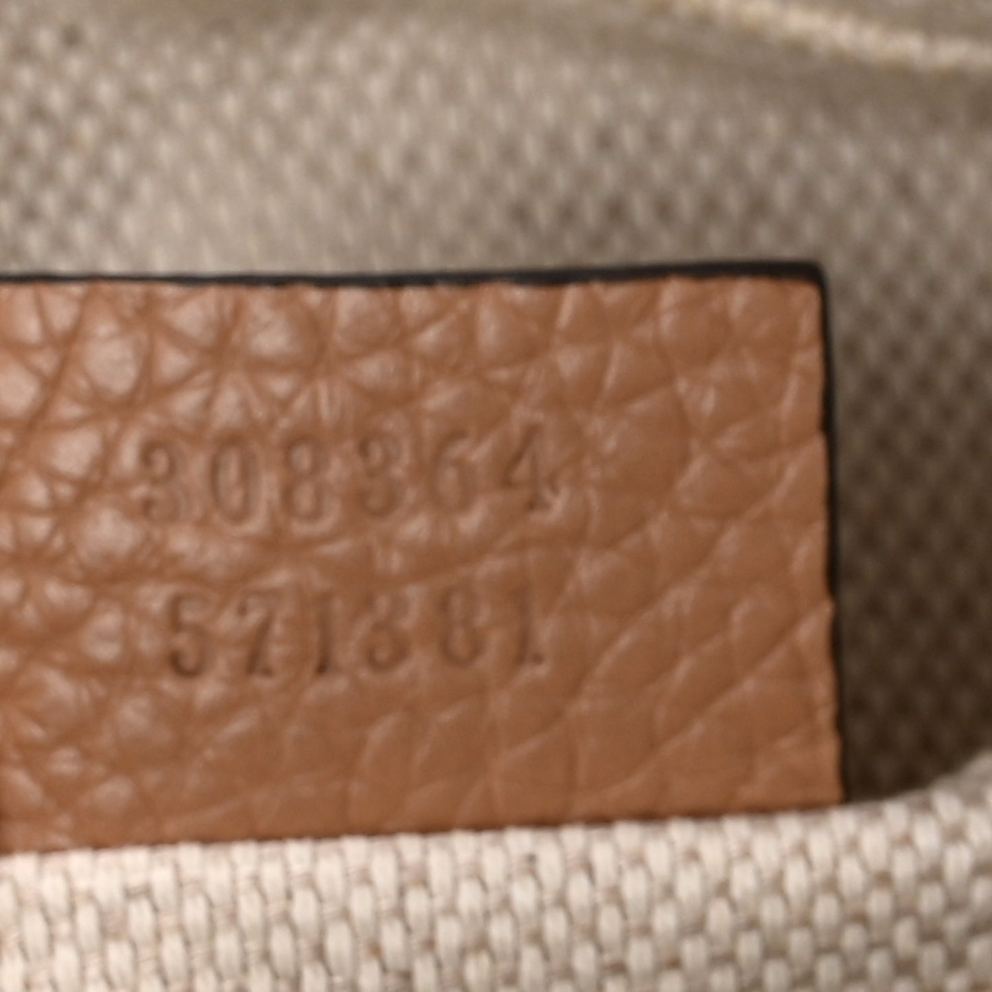 Pebbled Calfskin Small Soho Disco Bag Rose Beige