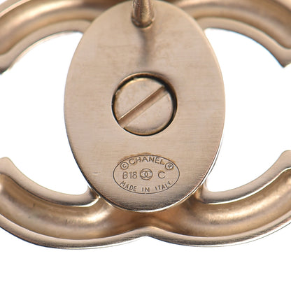 Chanel Metal CC Turnlock Interchangeable Earrings Gold 8 of 10