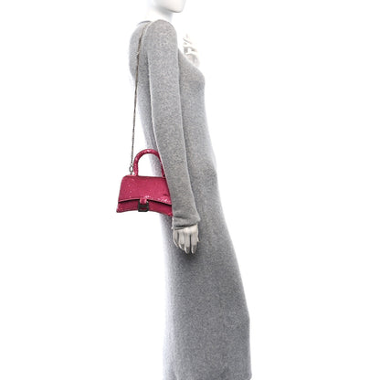 Balenciaga Sequin Hourglass Top Handle Bag XS Pink 2 of 11