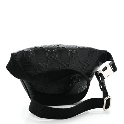 Gucci Calfskin GG Tennis Embossed Belt Bag Black 3 of 10