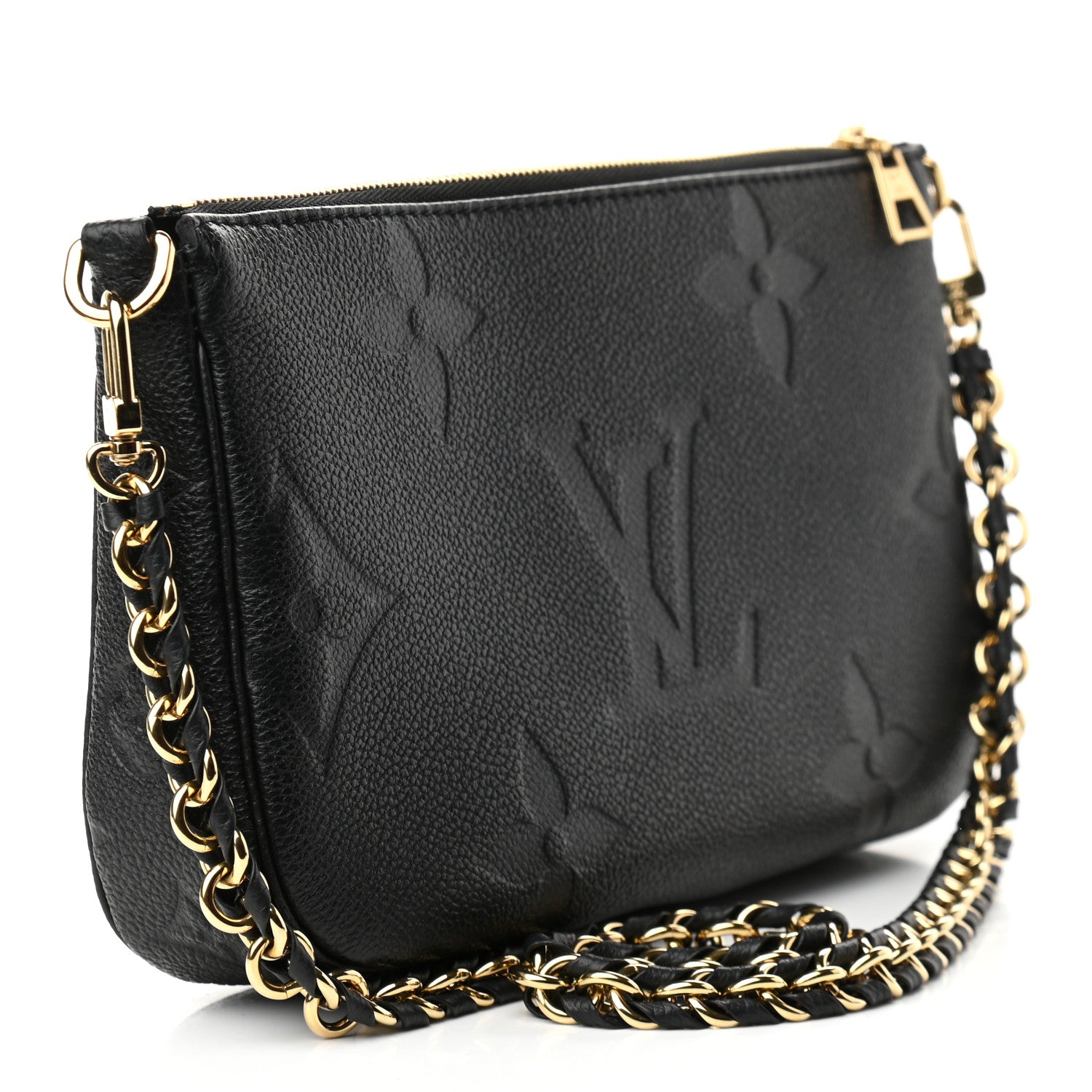 Louis Vuitton Empreinte Monogram Giant Multi Pochette Accessories Large Pochette Black 3 of 8