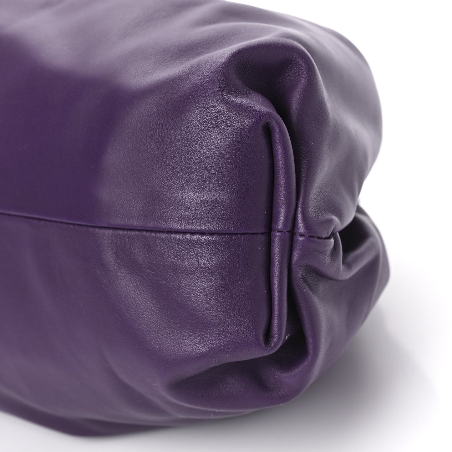 Smooth Butter Calf The Pouch Oversized Clutch Raisin