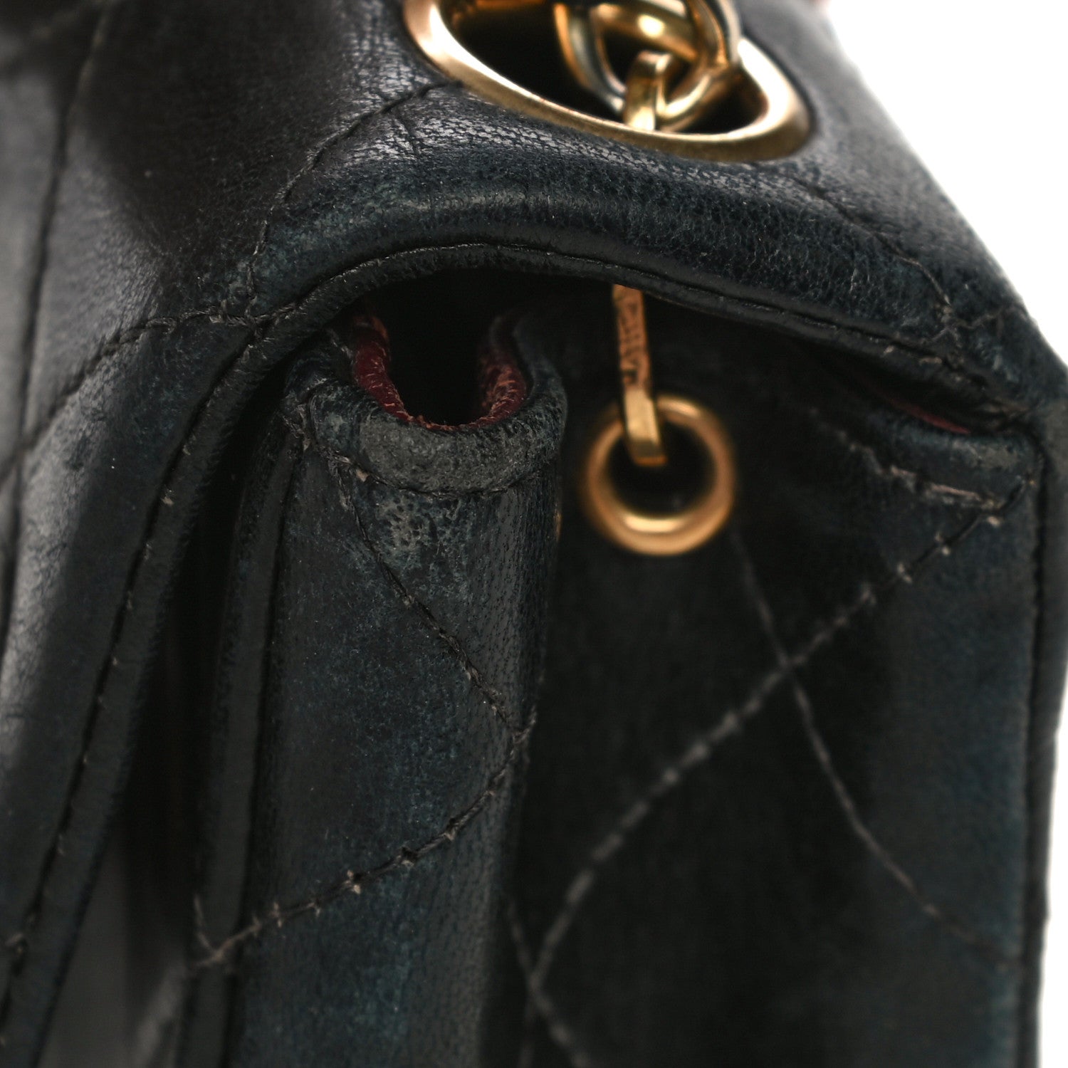 Chanel Lambskin Quilted Mini Square Flap Bag Black 34 of 35