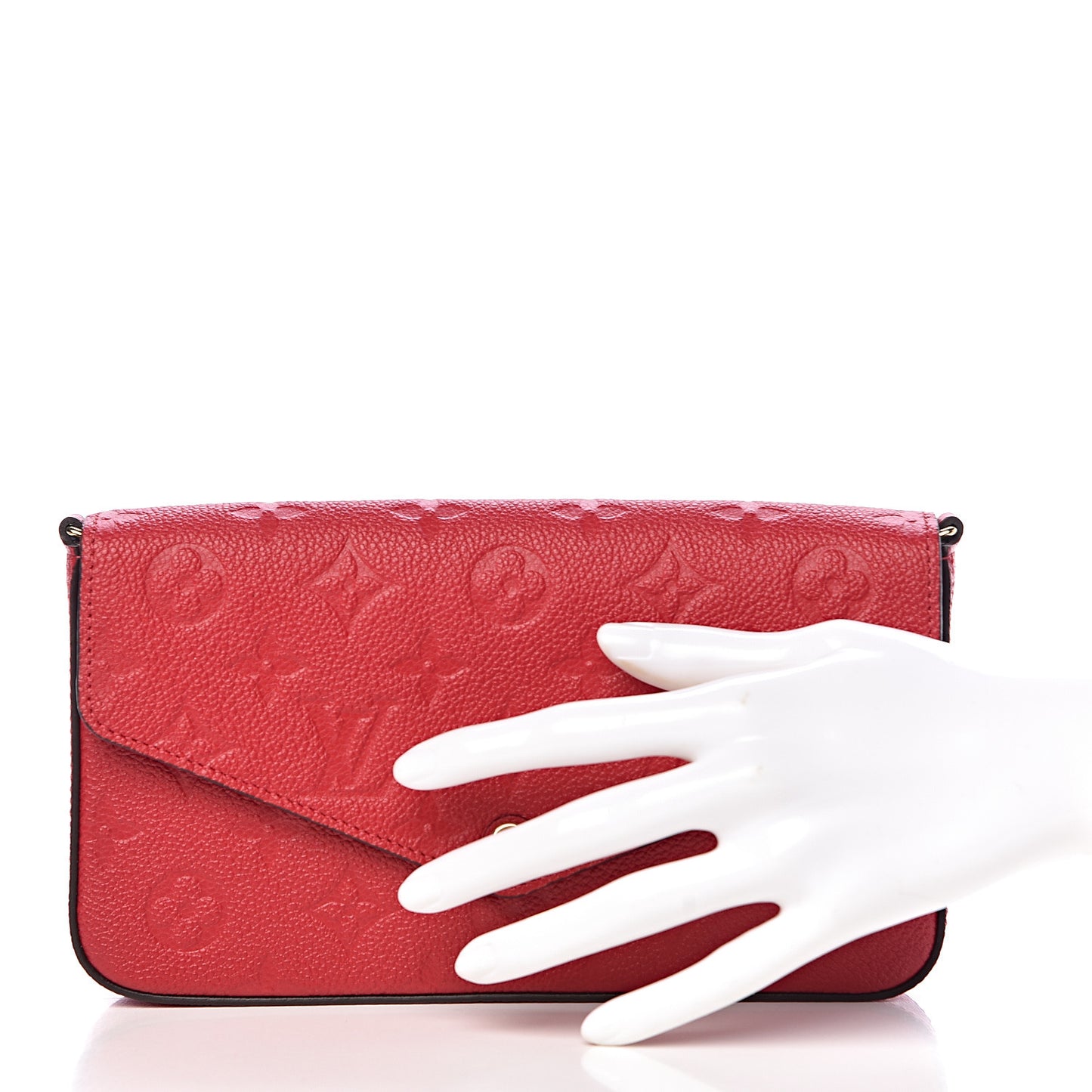 Empreinte Pochette Felicie Chain Wallet Cherry