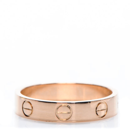 Cartier 18K Pink Gold 5.5mm LOVE Ring 50 5.5 1 of 4