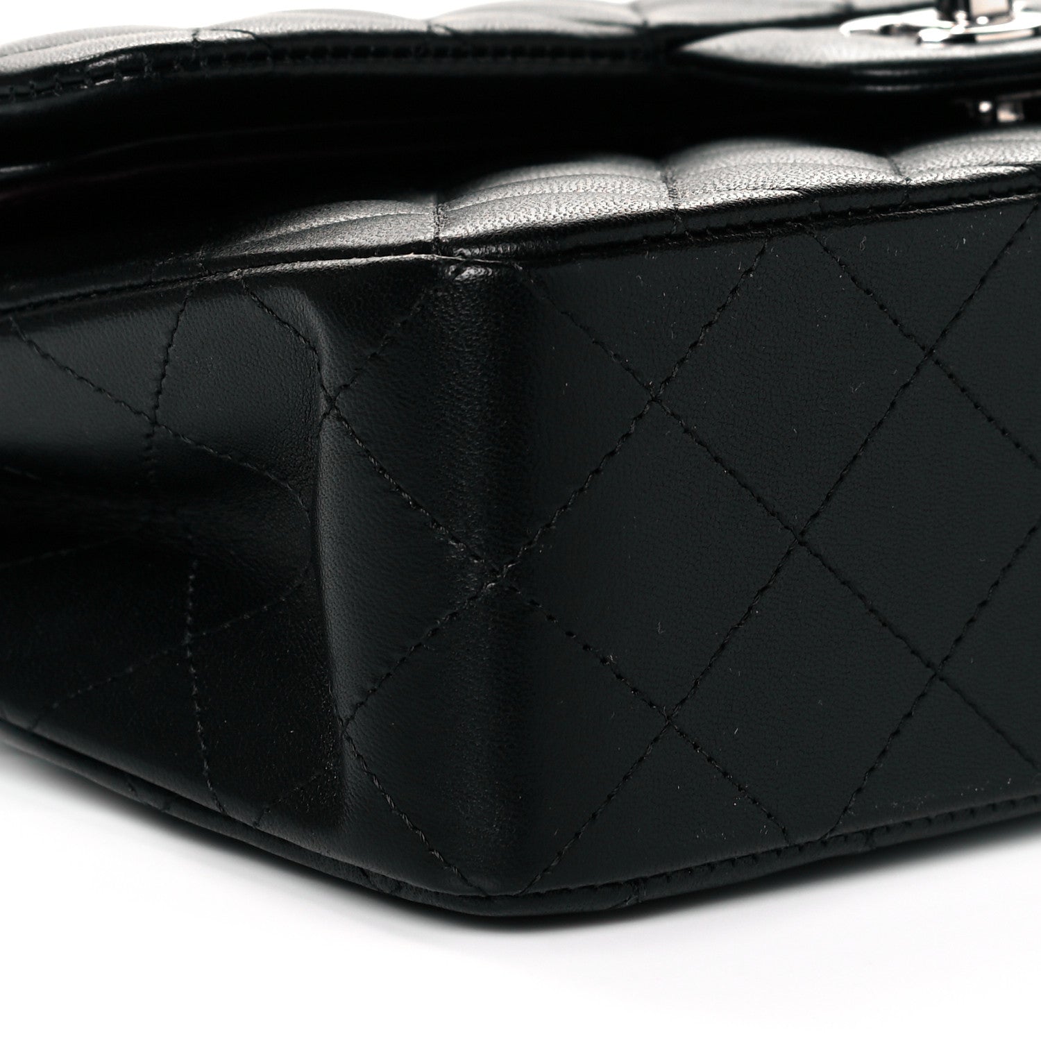 Chanel Lambskin Quilted Small Double Flap Black 9 of 11