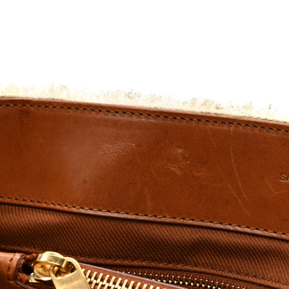 Saint Laurent Shearling Medium Loulou Shoulder Bag Natural 14 of 19