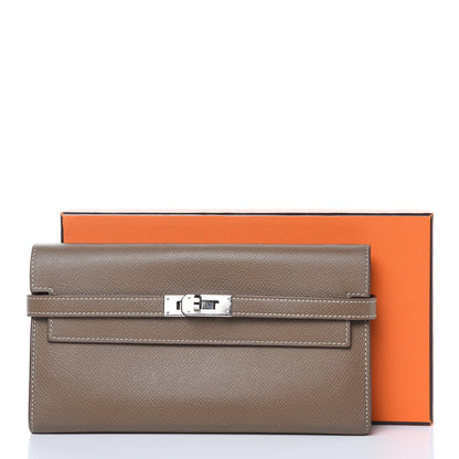 Hermes Epsom Kelly Longue Wallet Etoupe 11 of 11