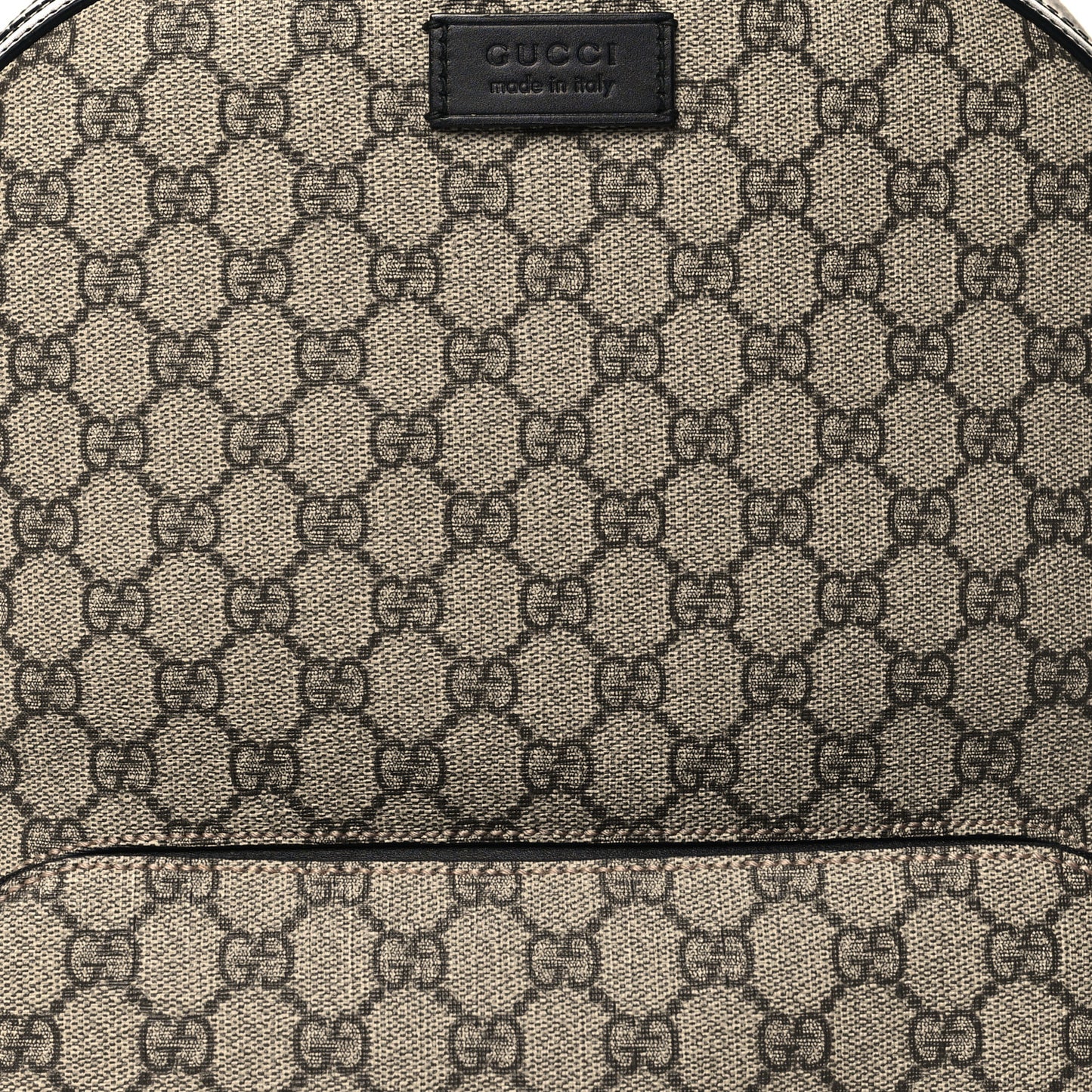 GG Supreme Monogram Medium Backpack Black