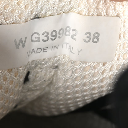 Chanel Suede Calfskin Mixed Fibers CC Sneakers 39 Ivory Green Light Blue 38 Ivory Green Light Blue 9 of 11