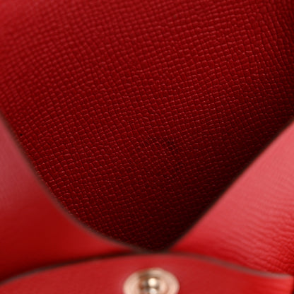 Hermes Epsom Bastia Coin Purse Rouge Piment 10 of 11