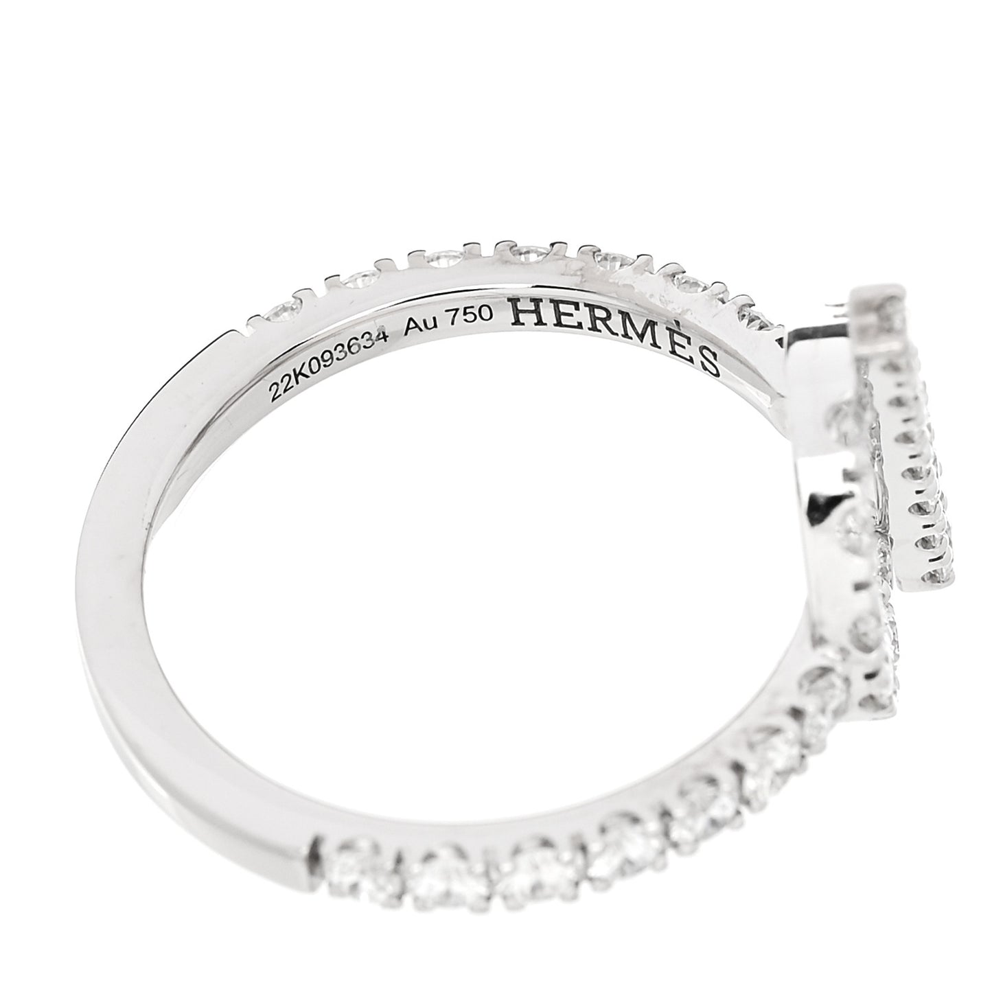 18K White Gold Diamond Finesse Ring 51 5.75