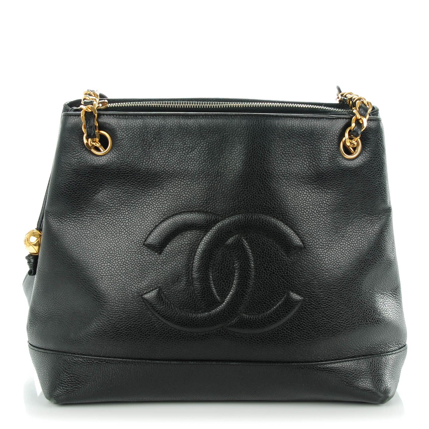 Chanel Caviar CC Shoulder Bag Black 1 of 8