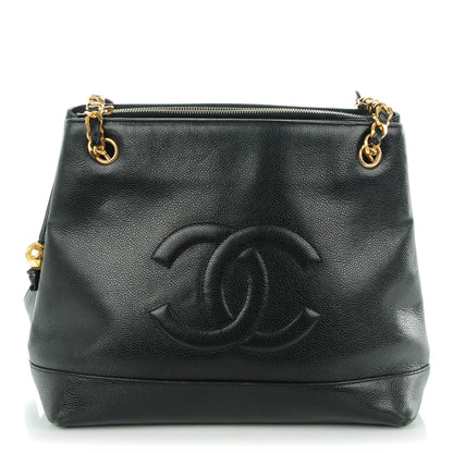 Chanel Caviar CC Shoulder Bag Black 1 of 8