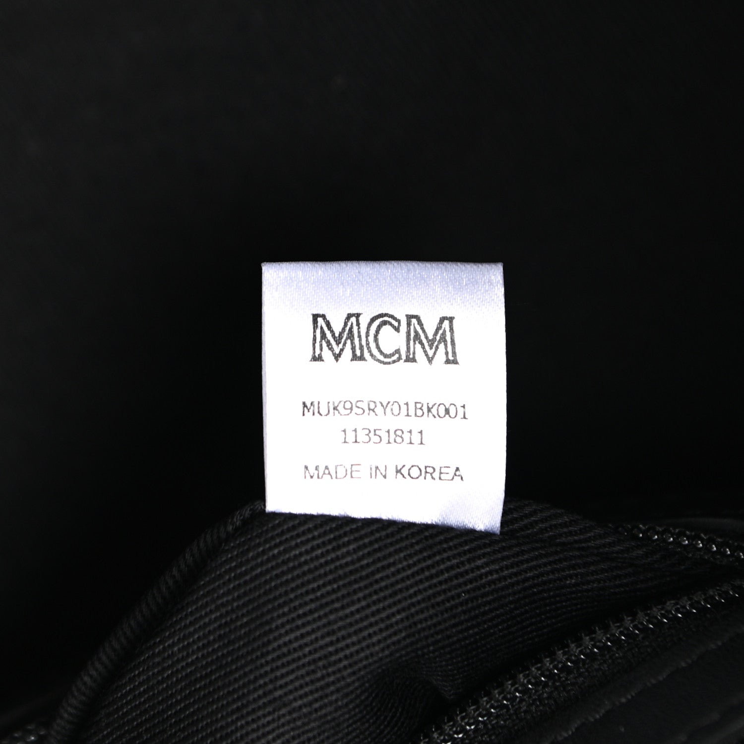MCM Visetos Raymonde Two Pocket Backpack Black 7 of 10
