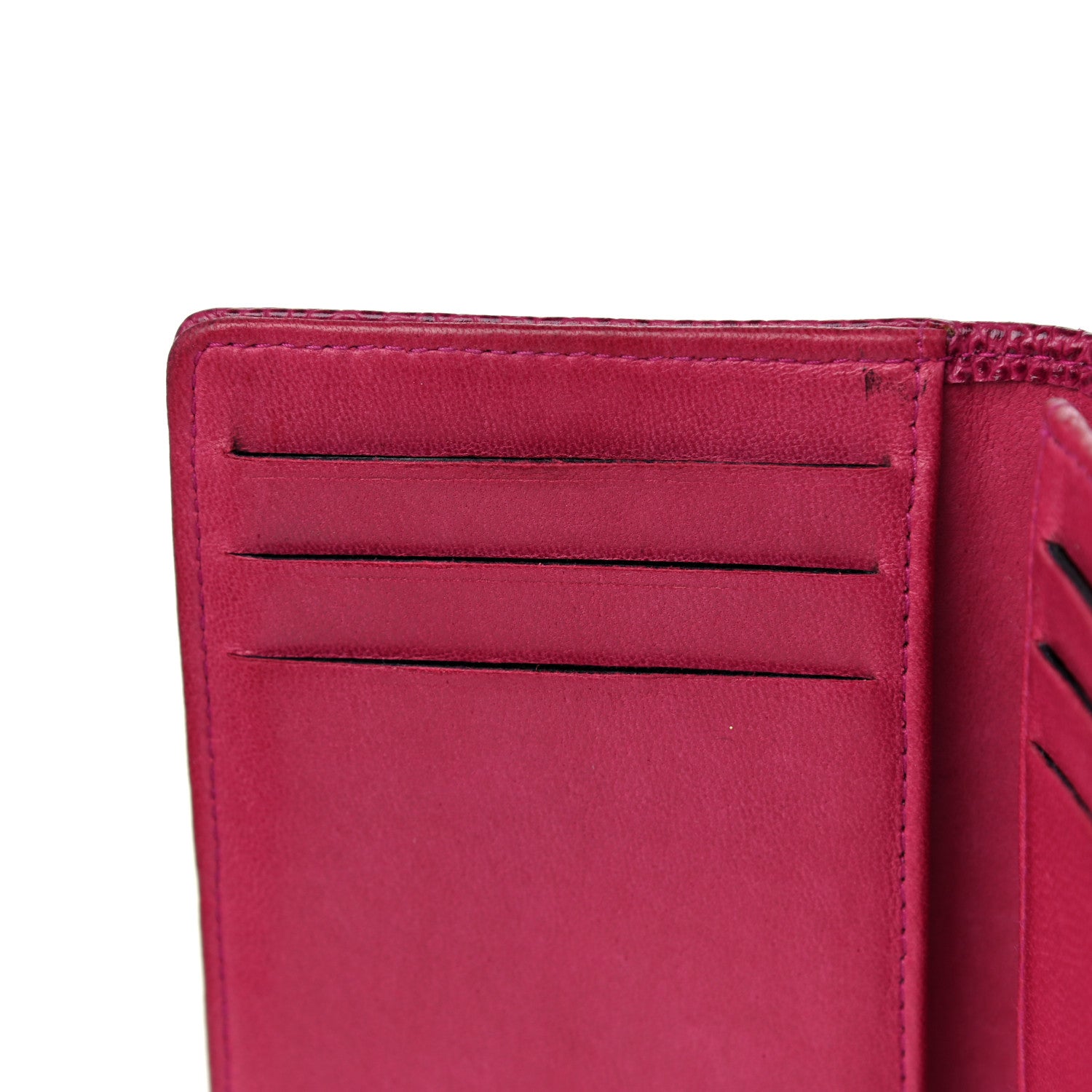 Chanel Caviar Timeless CC Card Holder Wallet Dark Pink 11 of 18