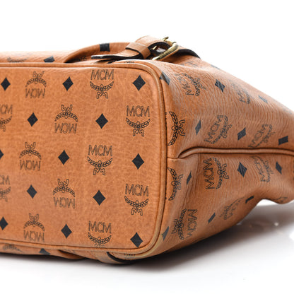 MCM Visetos Medium Essentials Shopper Tote Cognac 7 of 13