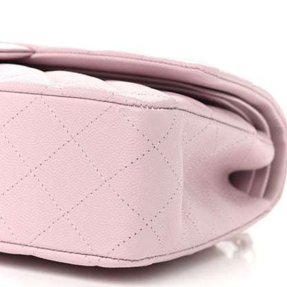 Chanel Caviar Quilted Medium Double Flap Light Pink 10 of 12
