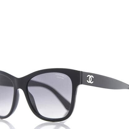 Chanel Acetate Polarized Square CC Sunglasses 5380 Black 7 of 8