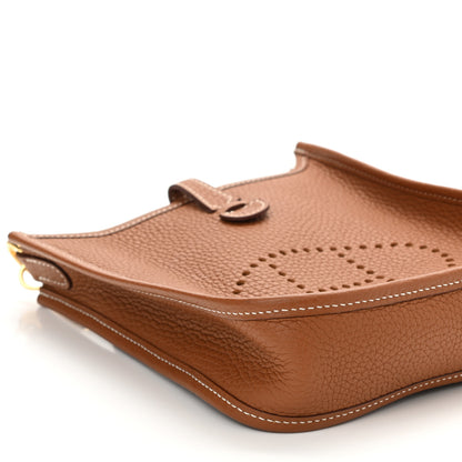 Hermes Taurillon Clemence Amazone Evelyne TPM Gold Cuivre 8 of 10