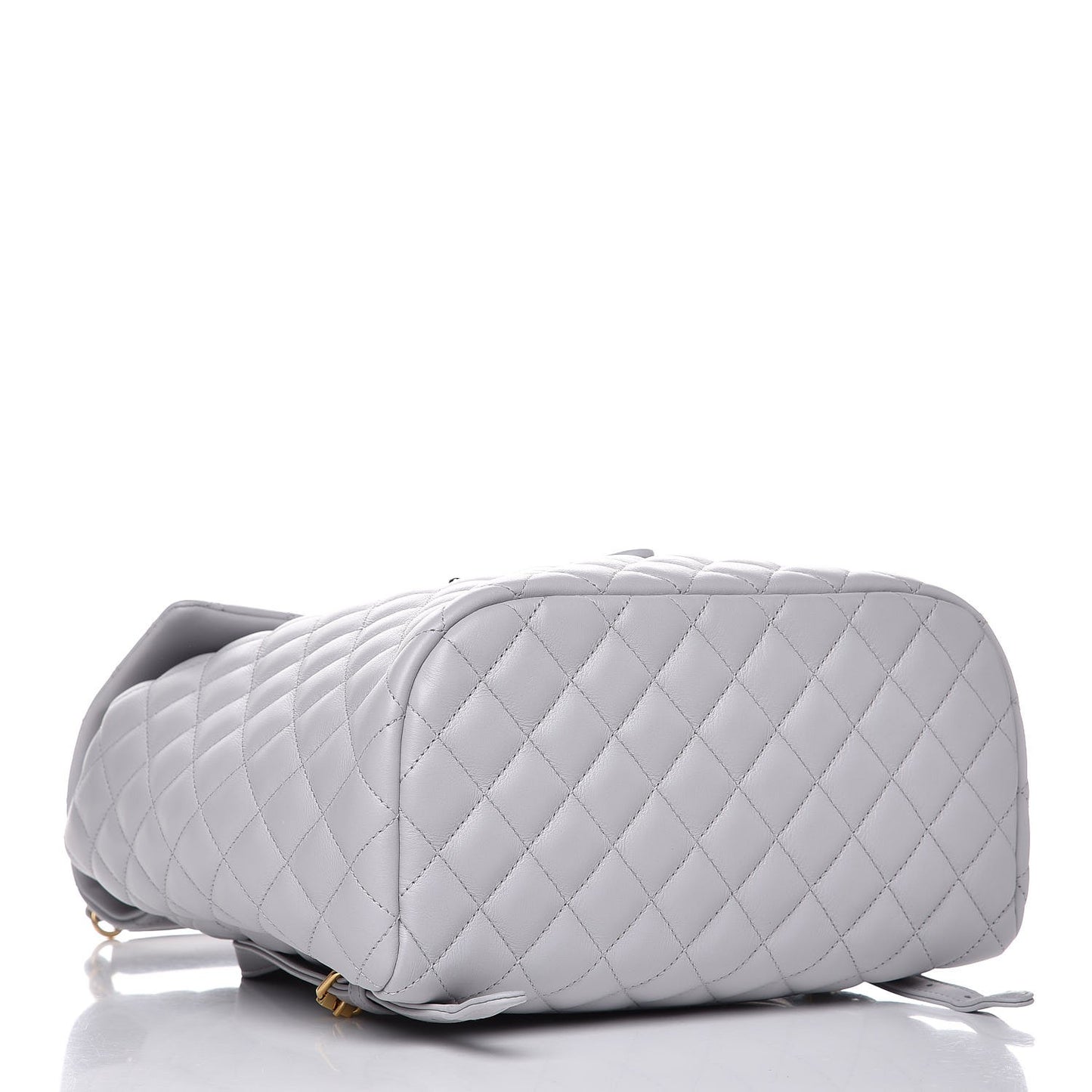 Calfskin Quilted Large Urban Spirit Backpack Grey