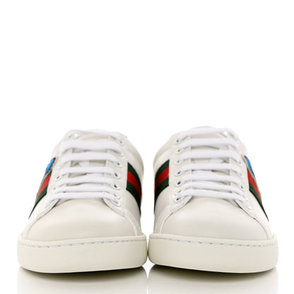 Gucci X DISNEY Calfskin Miro Soft Web Donald Duck Womens Ace Sneakers 36 White New Shamarock 2 of 9