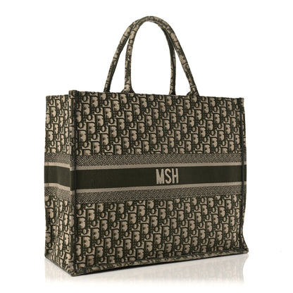 Christian Dior Oblique Large Book Tote Vert Multicolor 3 of 15