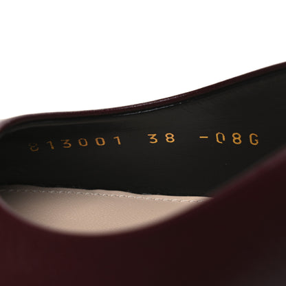Gucci Malaga Kid Nappa Signoria Slingback Pumps 38 Rosso Ancora 10 of 12