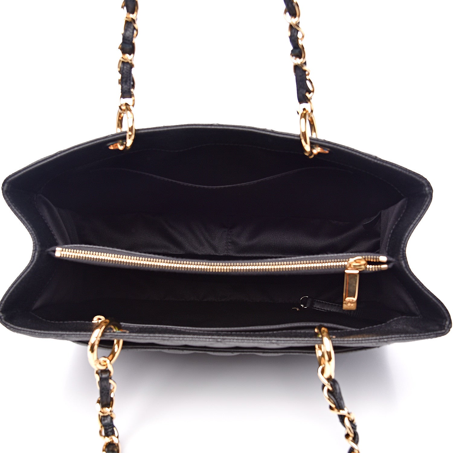 Chanel Caviar Quilted Grand Shopping Tote GST Black 4 of 10