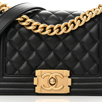 Chanel Caviar Quilted Small Boy Flap Black 8 of 13