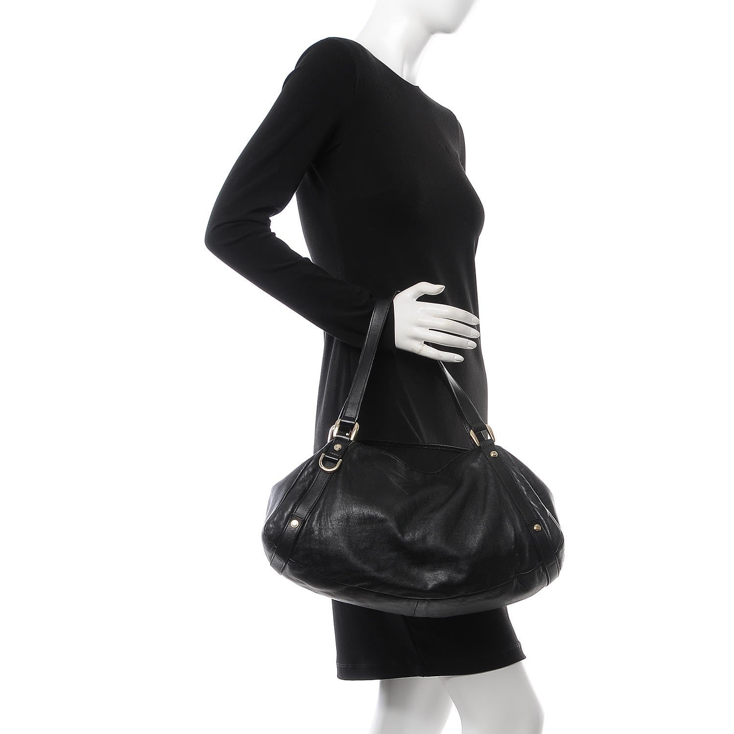 Gucci Calfskin Medium Abbey Shoulder Bag Black 2 of 9