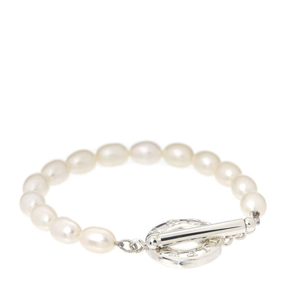 Tiffany Sterling Silver Pearl Toggle Bracelet 1 of 5