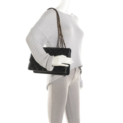 Chanel Sheepskin Quilted Large Beauty Lock Flap Black 2 of 7