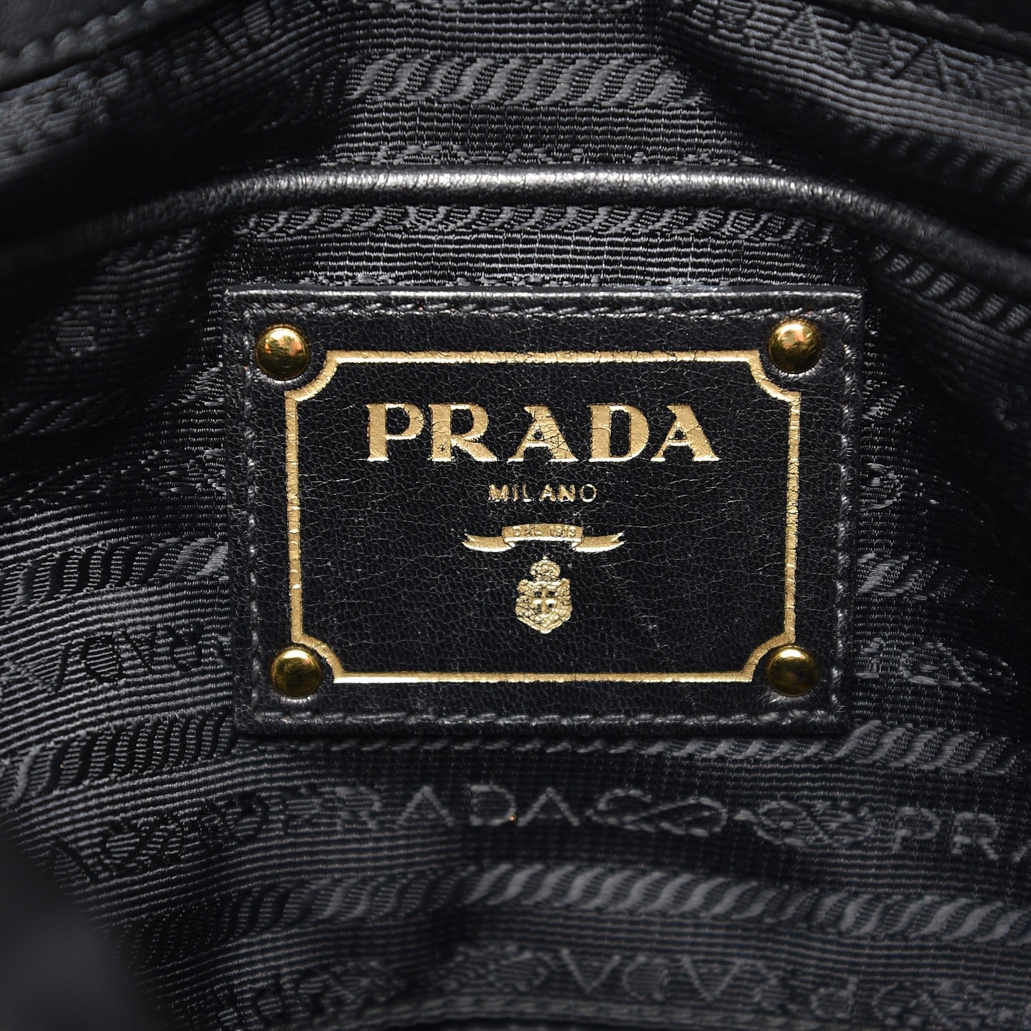 Prada Tessuto Nylon Gaufre Tote Black 6 of 11