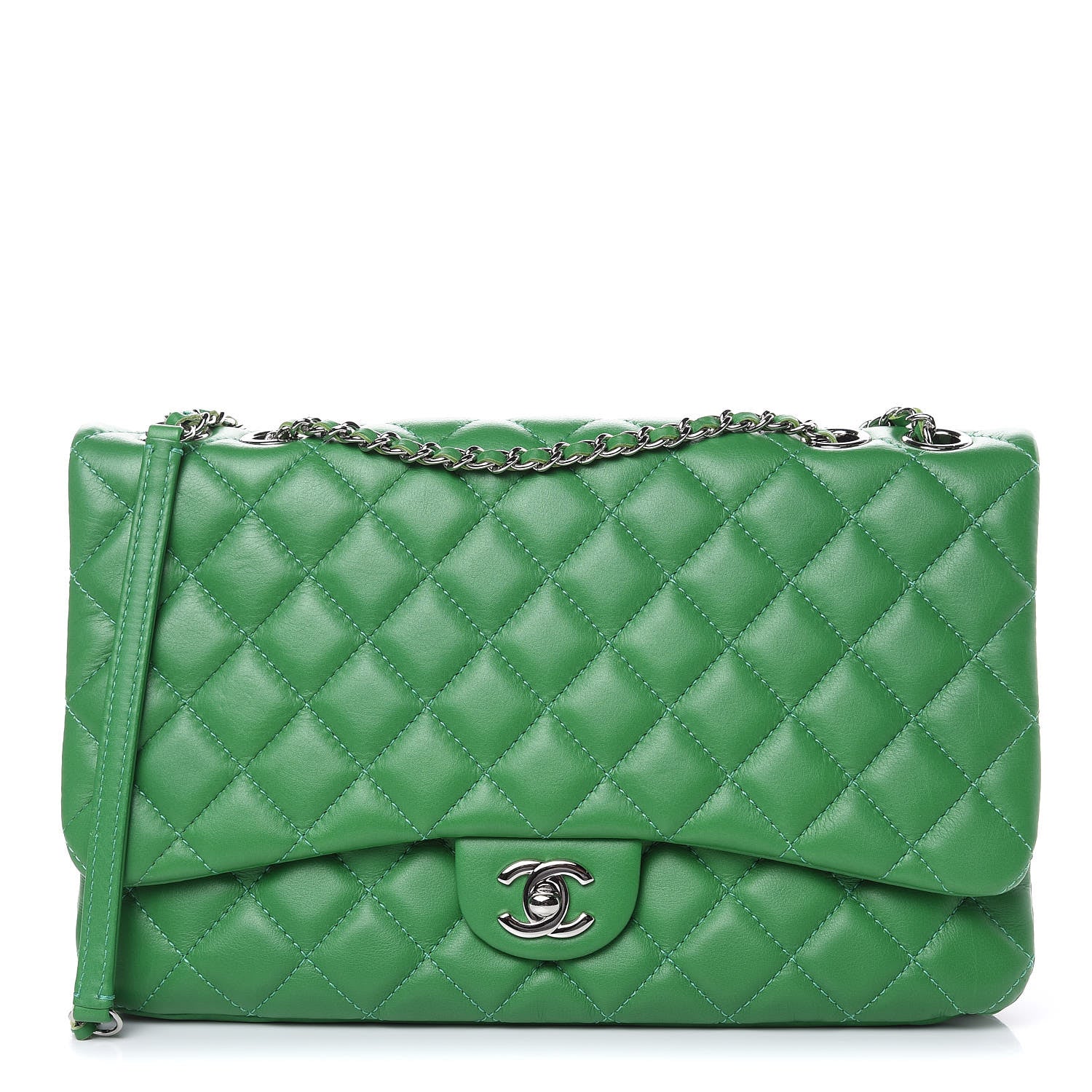 Chanel Calfskin Quilted Tender Touch Flap Bag Green 1 of 10