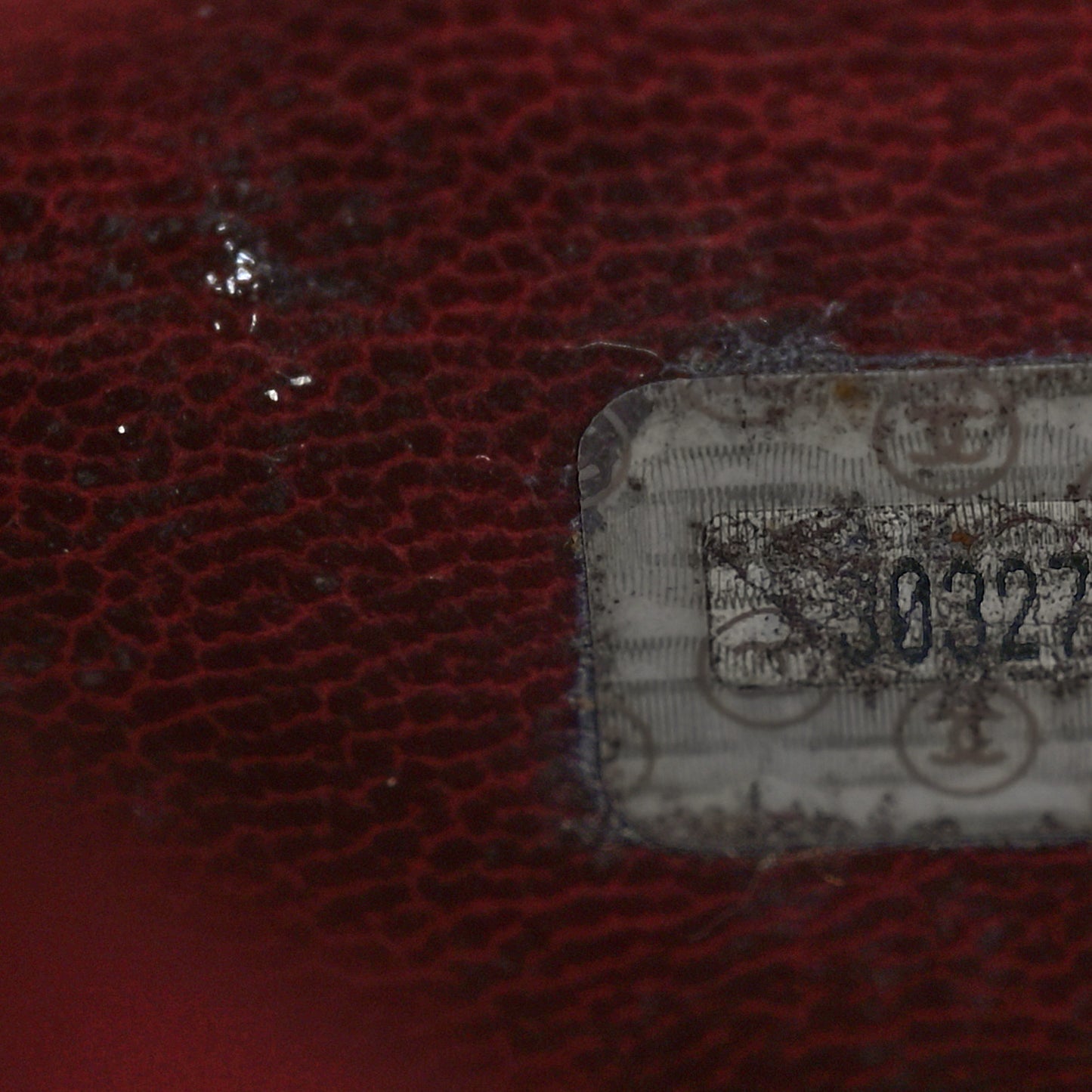 Calfskin Flap Shoulder Bag Burgundy