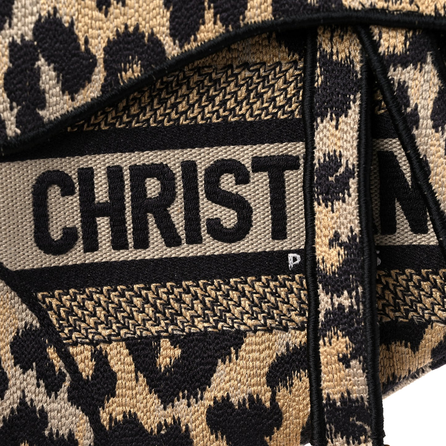 Canvas Mizza Embroidered Saddle Bag Beige Multicolor