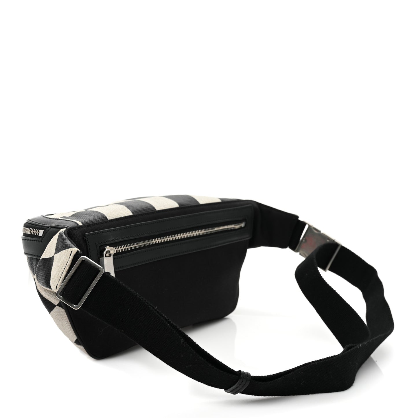 Canvas Classic Belt Bag Black White