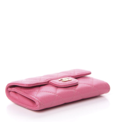 Chanel Caviar Quilted Flap Card Holder Pink 4 of 8
