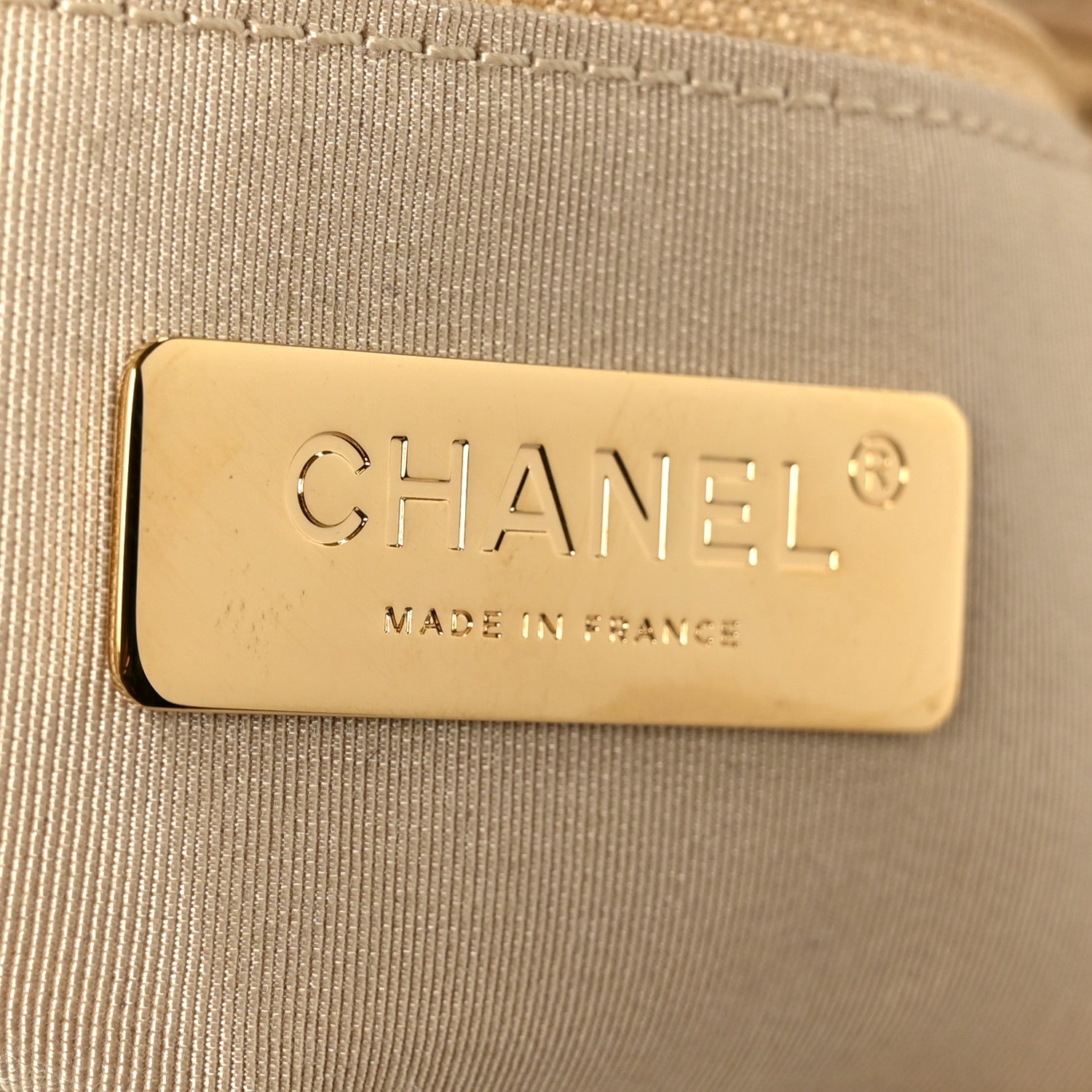 Chanel Lambskin Quilted Large Chanel 19 Flap Beige 6 of 11