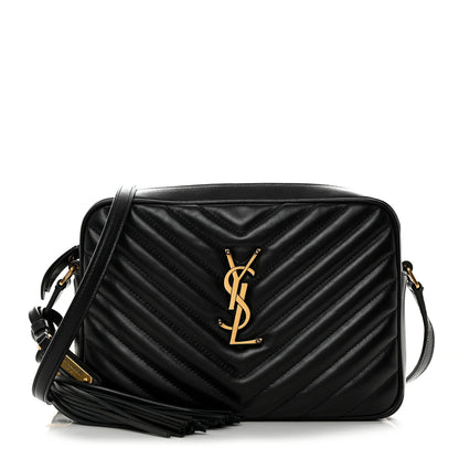 Saint Laurent Calfskin Matelasse Monogram Lou Camera Bag Black 1 of 11