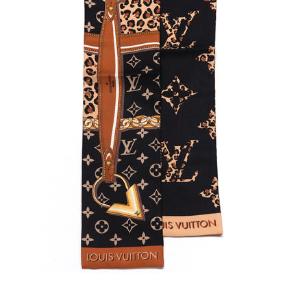 Louis Vuitton Silk Monogram Wild At Heart Bandeau Black 2 of 3