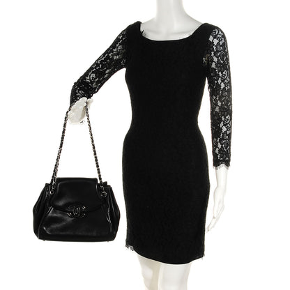 Chanel Lambskin Sensual Medium Flap Black 2 of 8