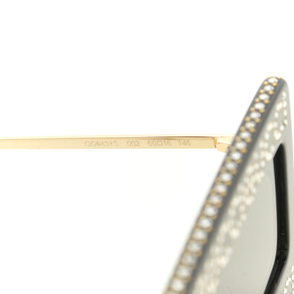 Gucci Acetate Crystal Mask-Frame Sunglasses GG0431S Black 7 of 8