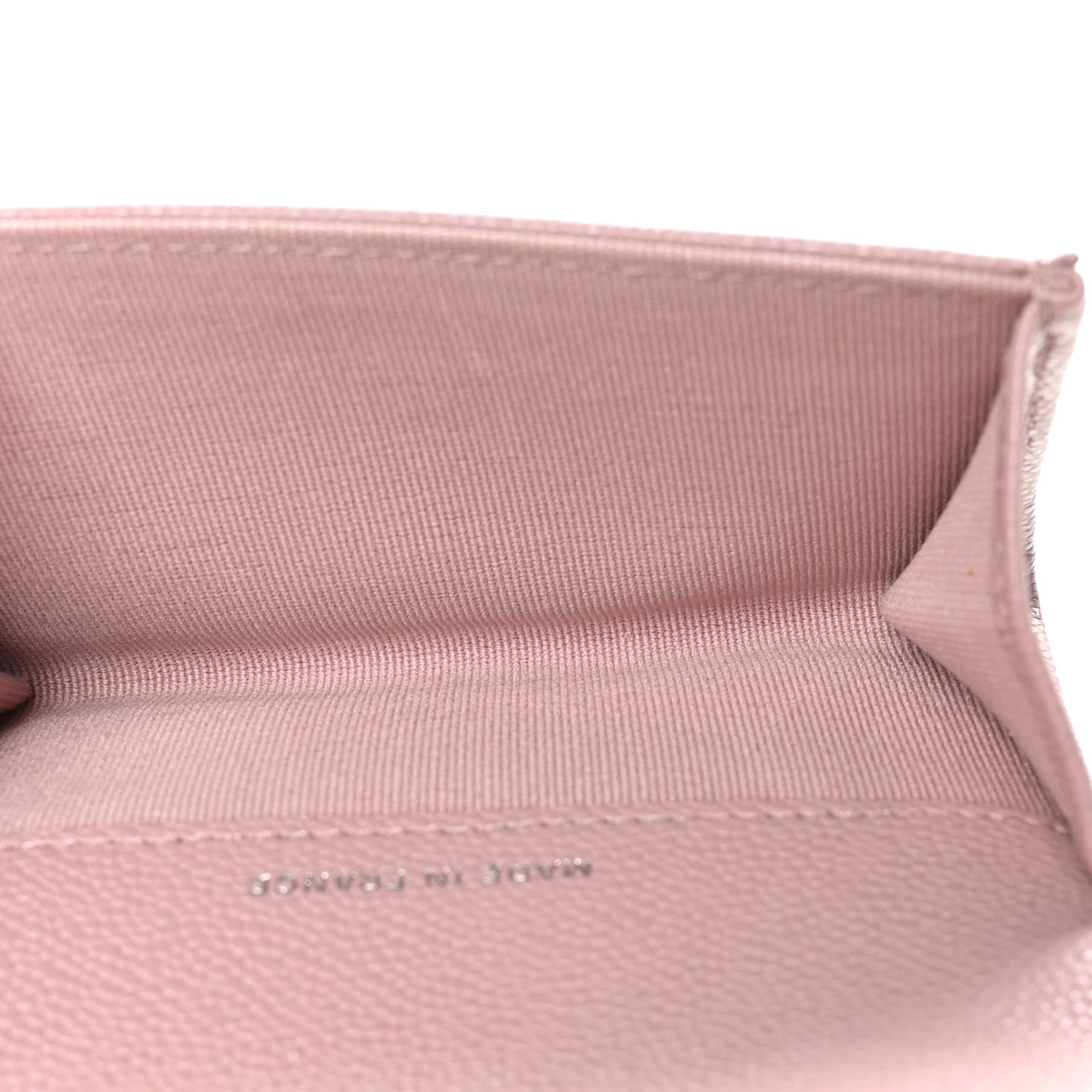 Chanel Caviar Quilted Flap Card Holder Wallet Light Pink 5 of 10